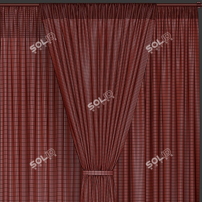 Reworked Curtain Design 3D model image 5