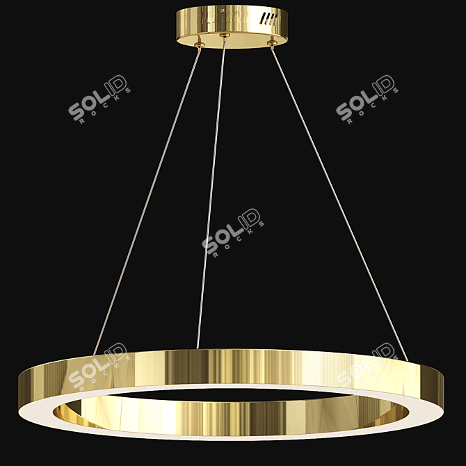 Modern LED Pendant Lamp Saturno 3D model image 1