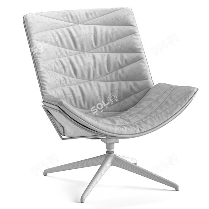 Elevate Classic Comfort Armchair 3D model image 5