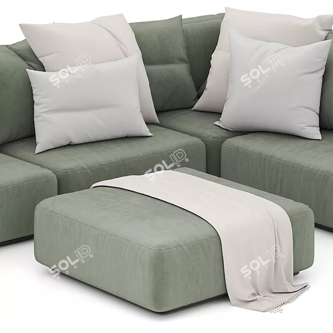 Premium Italian Flexform Eddy Sofa 3D model image 3