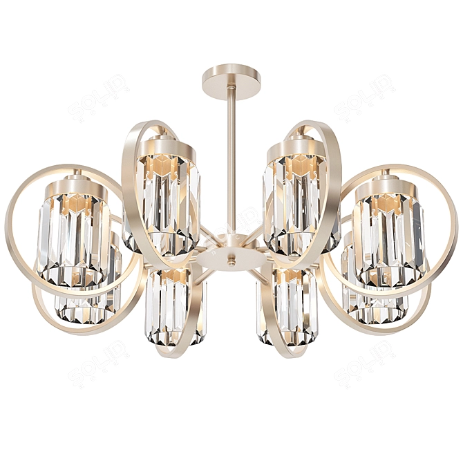  Modern Chandelier Light Fixture 3D model image 1