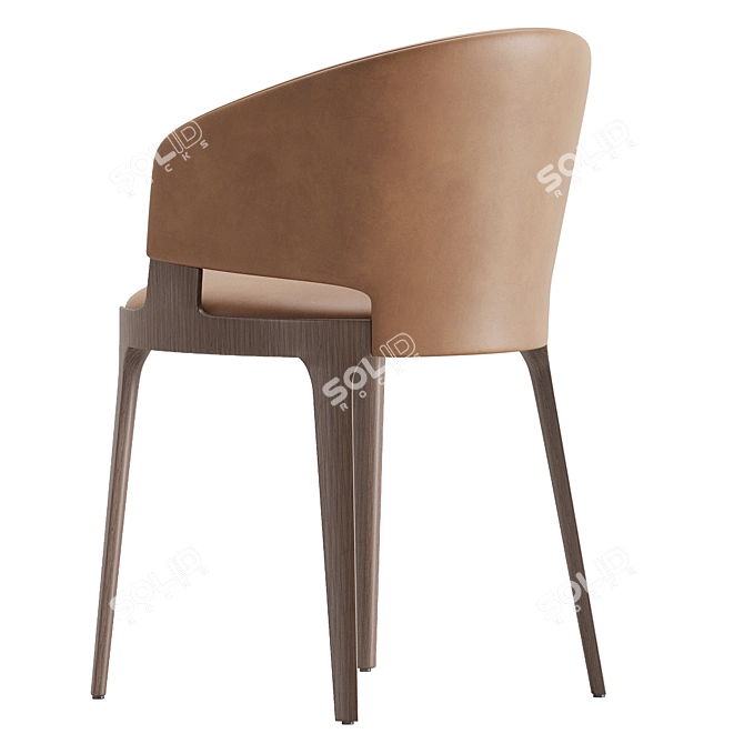 Modern VELIS Armchair by Potocco 3D model image 5