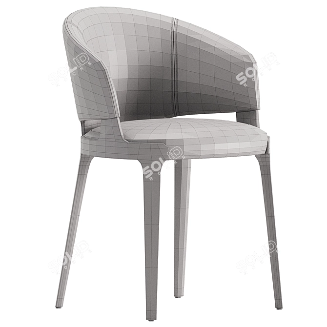 Modern VELIS Armchair by Potocco 3D model image 6