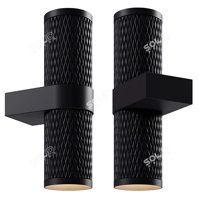 Elegant Focus Design Wall Sconce 3D model image 1