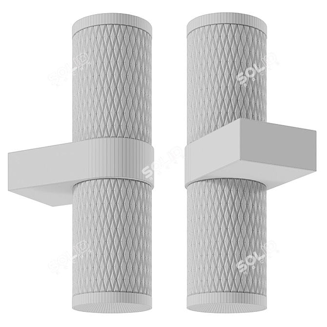 Elegant Focus Design Wall Sconce 3D model image 2