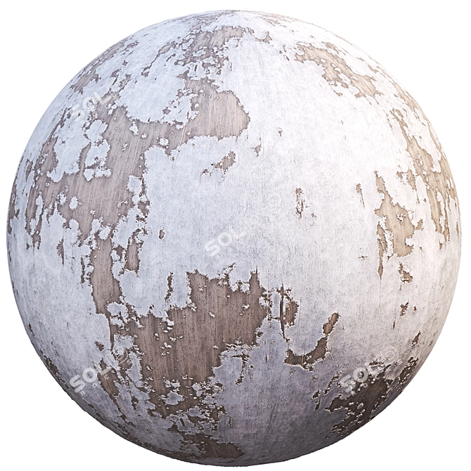 Vintage Wood Texture Set 001 3D model image 2