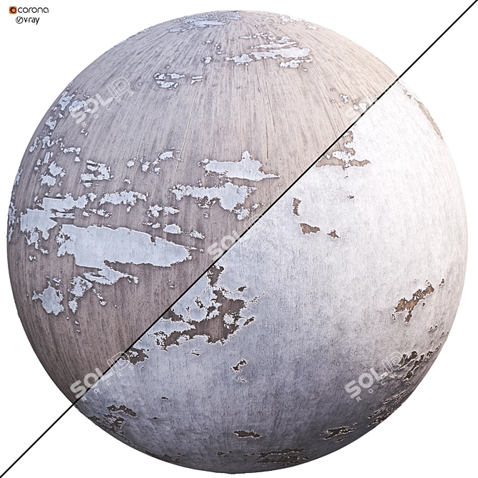 Rustic Wood Texture Collection Set 3D model image 1