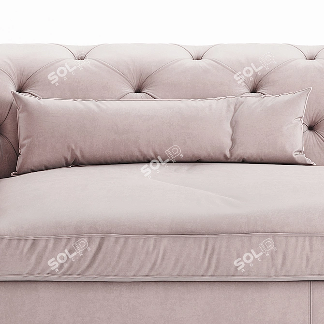 Valentini Max Pink Sofa Bed 3D model image 4