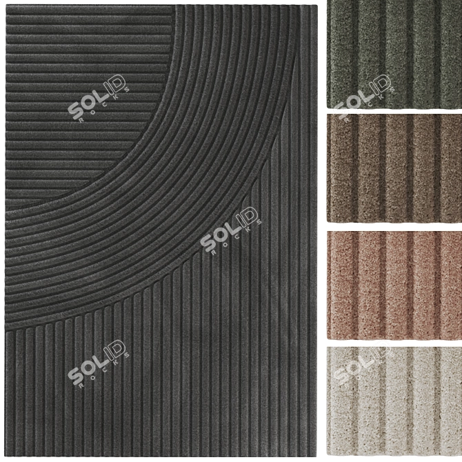 ODC Zen Two Voluminous Area Rug 3D model image 2