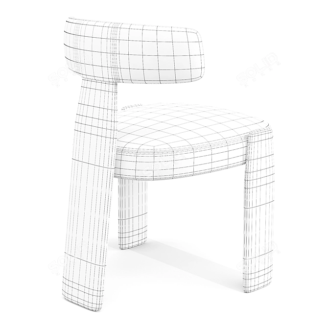 Oru SI2270: Bold 70s Inspired Dining Chair 3D model image 7