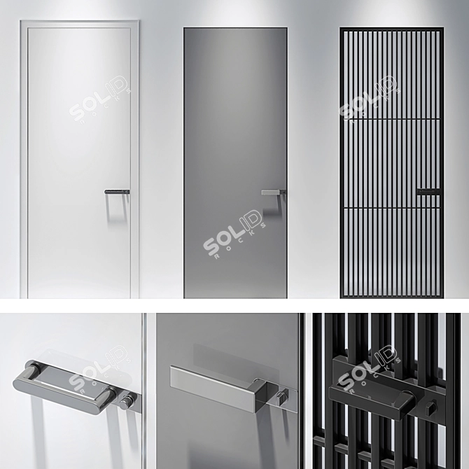 Modern Italian Designed Interior Doors 3D model image 9