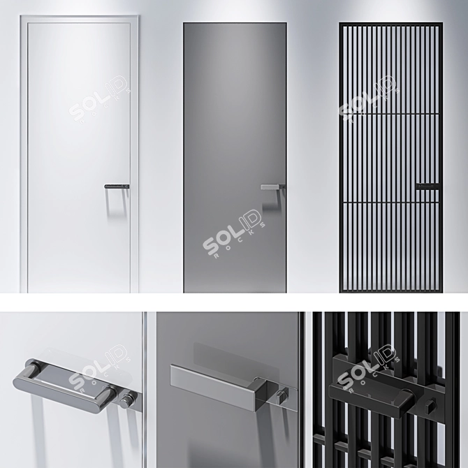 Modern Italian Designed Interior Doors 3D model image 10