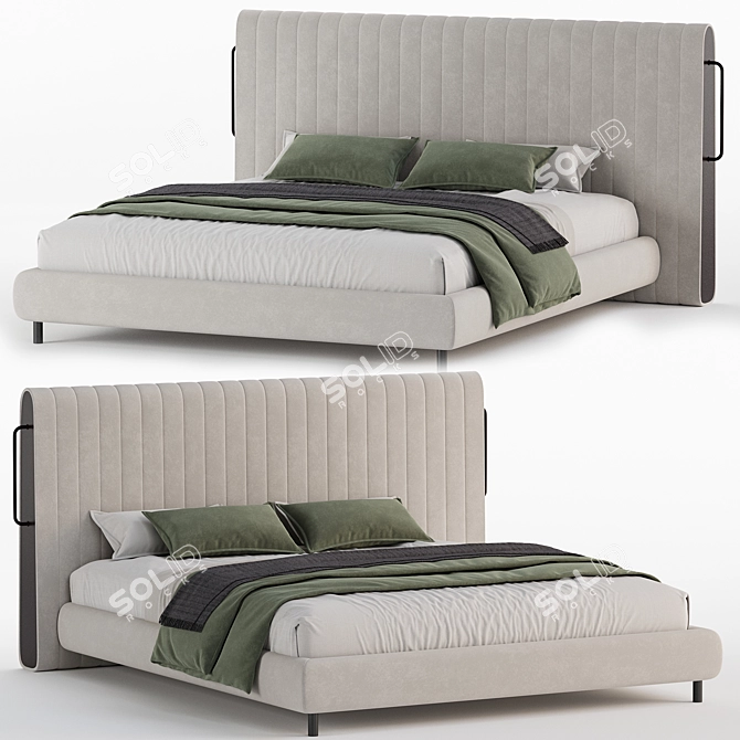 River Dream Bed Collection 3D model image 1