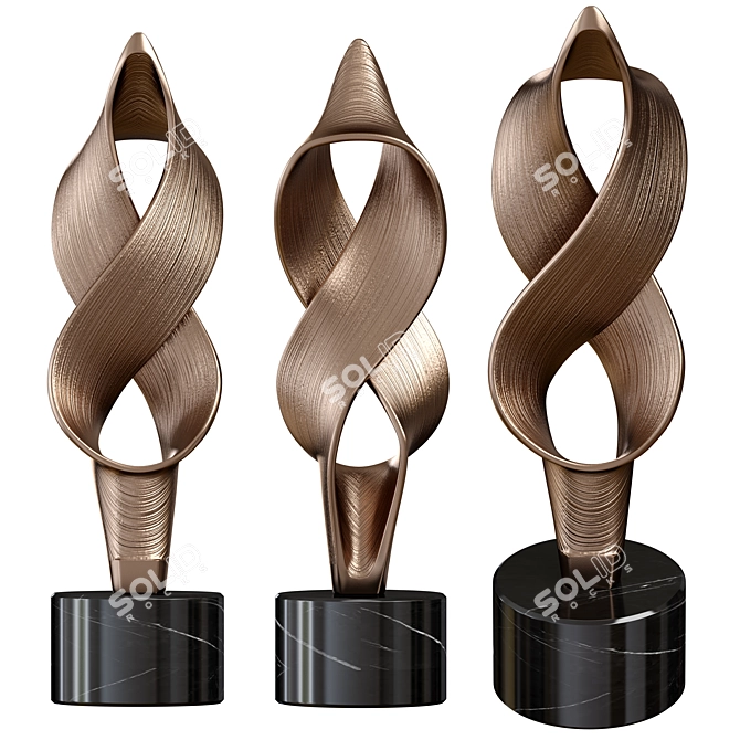 Elegant Mathis Sculpture: Arteriors Home 3D model image 1