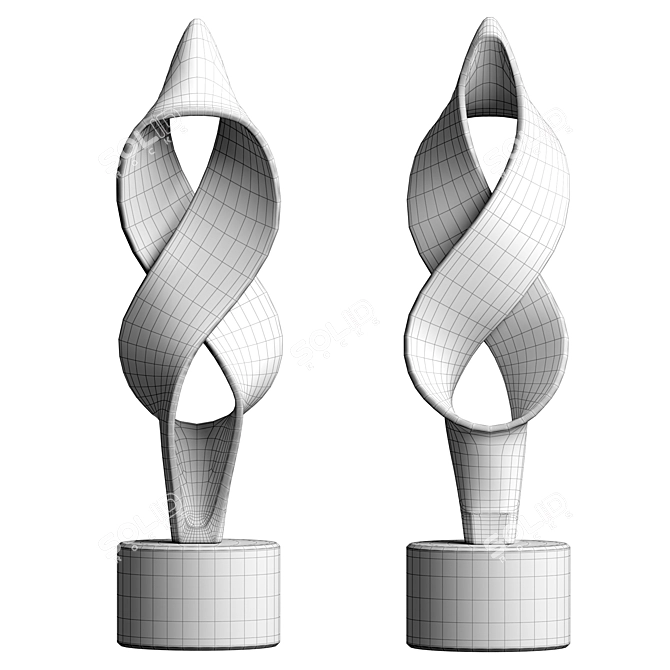 Elegant Mathis Sculpture: Arteriors Home 3D model image 2