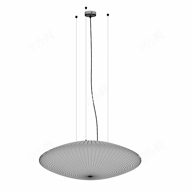 Oval 75cm m3light Fixture 3D model image 2