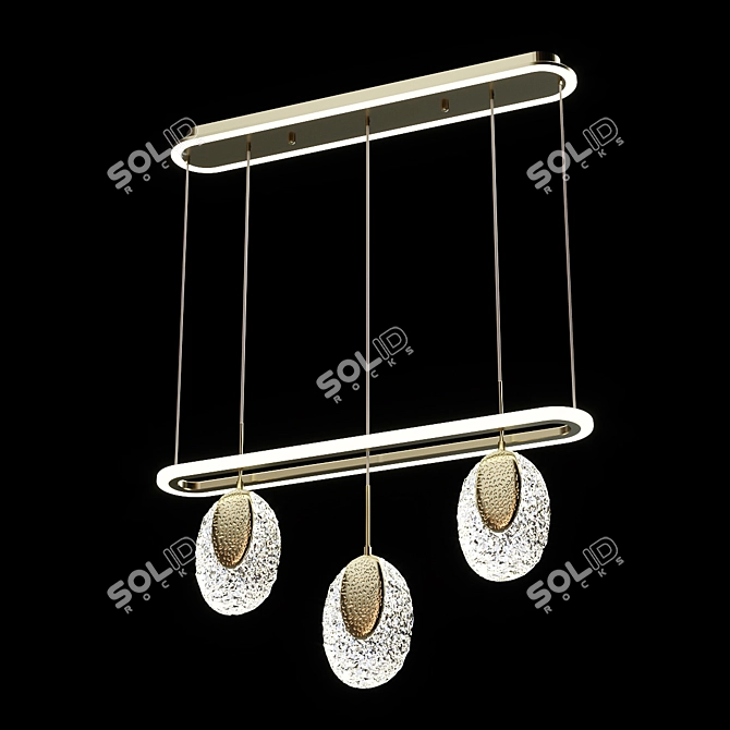 Title: Ceres C Long Pendant Light 3D model image 1