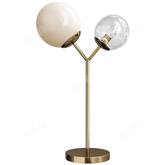 Sleek Table Lamp by House Doctor 3D model image 1