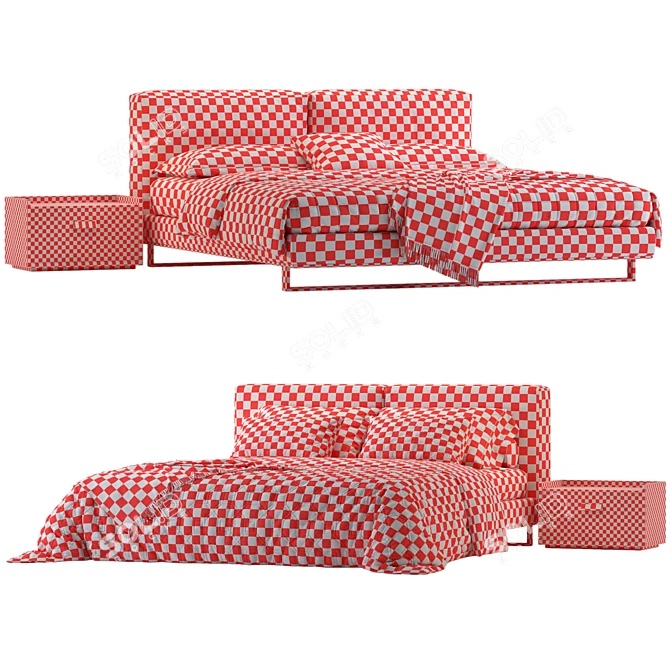 Echo Bed with Dual Mattress 3D model image 5