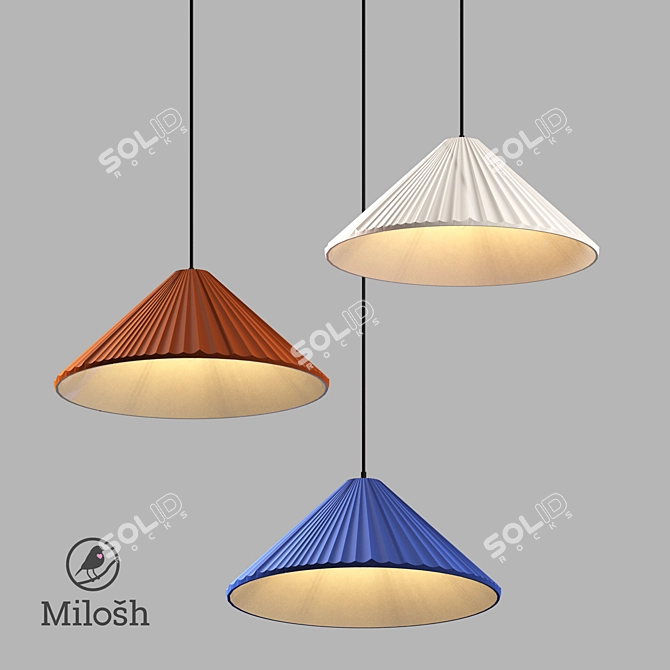  Milosh Tendence Pendant Light 3D model image 1