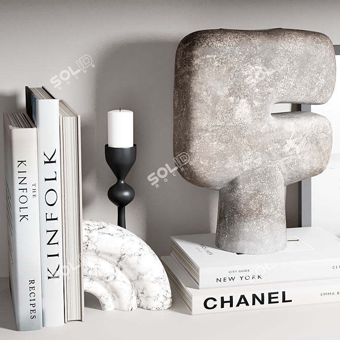 Elegant 101cph Decor Set 3D model image 4