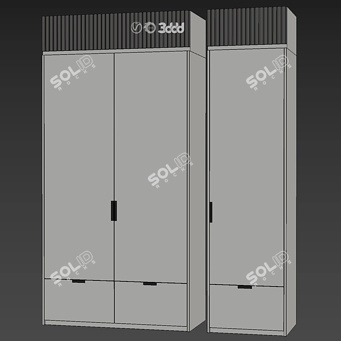 Voyage Custom Design Cupboard Set 3D model image 3