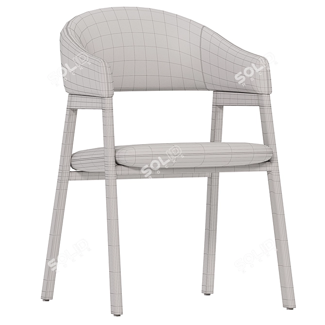 Angel Cerda ACH200 Grey Chair 3D model image 4