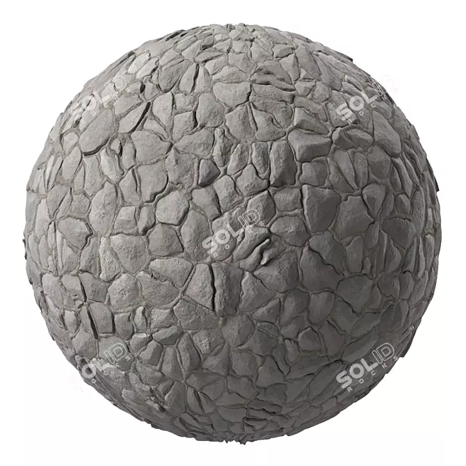 Field Stone Textures Pack | PBR 3D model image 2