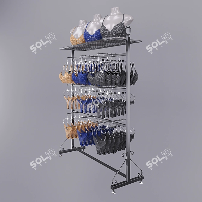 Lingerie Hanger Set: Flexibility & Style 3D model image 4