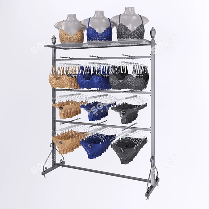 Lingerie Hanger Set: Flexibility & Style 3D model image 8