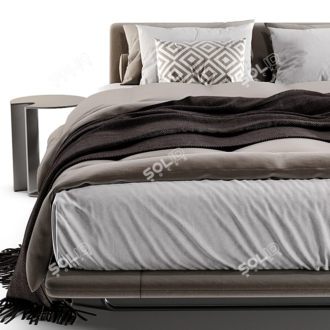 Italian Siena Bed: 3D Model 3D model image 4