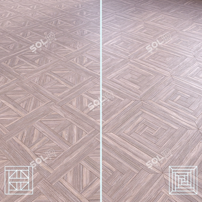 High-Quality 3D Wooden Floor Model 3D model image 1