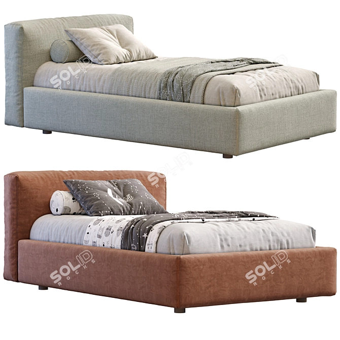 Modern Cooper Bed Frigerio Design 3D model image 4