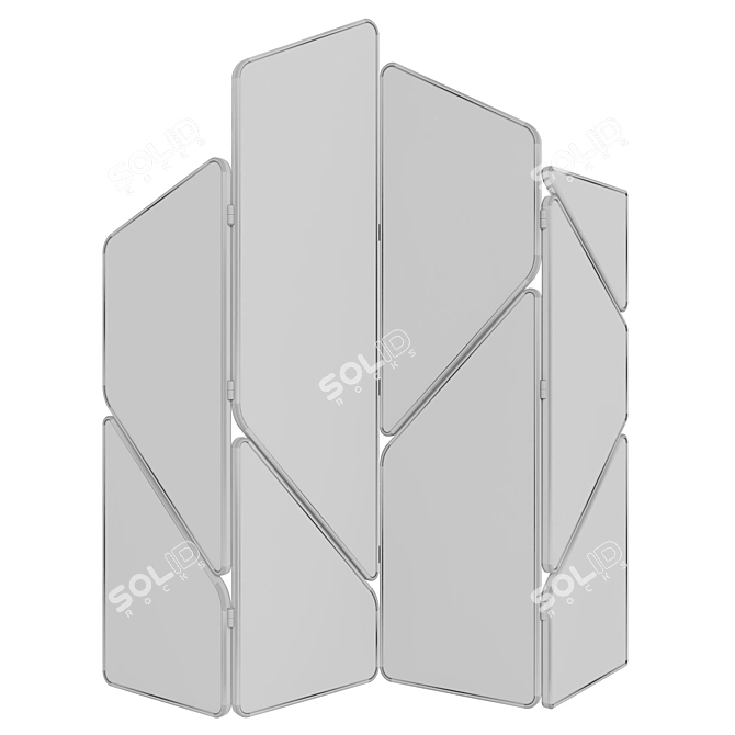 Modern Acoustic Partition Panel 3D model image 3