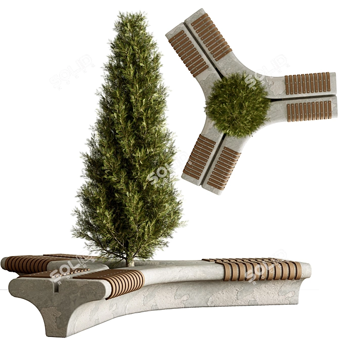 Urban Style Furniture Set Model 3D model image 1