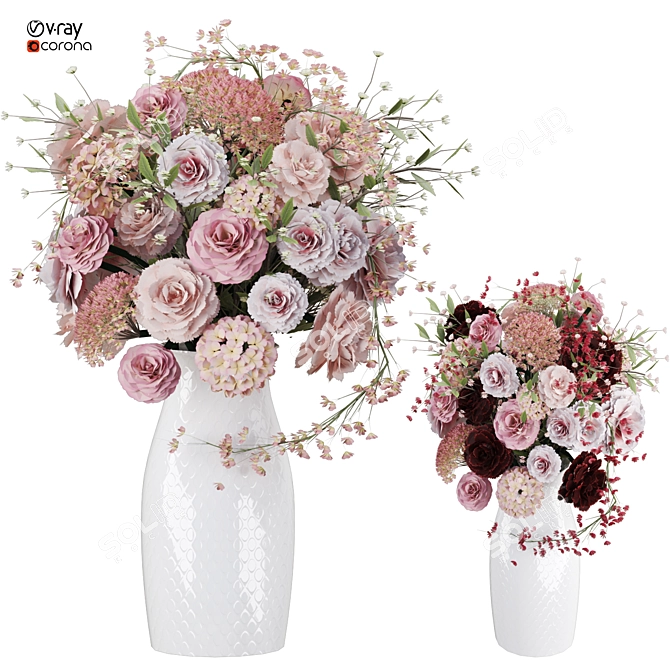 Exquisite Floral 3D Model 2015 3D model image 1