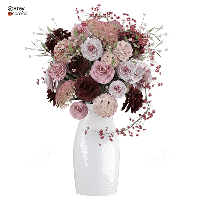 Exquisite Floral 3D Model 2015 3D model image 3