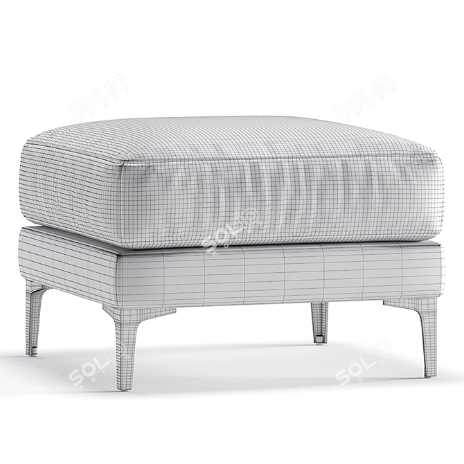 Kooko Home Poeme Pouffe: 3-Color Version 3D model image 5