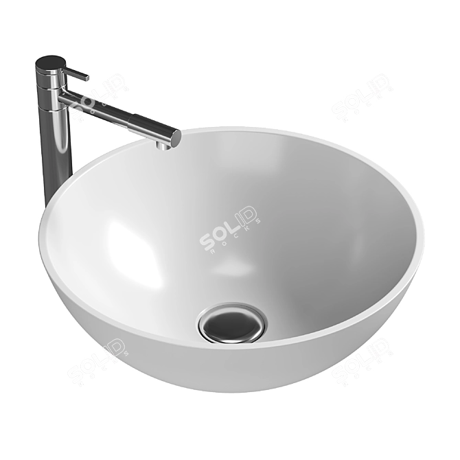 Milano Ron Basin – Solid Elegance 3D model image 2