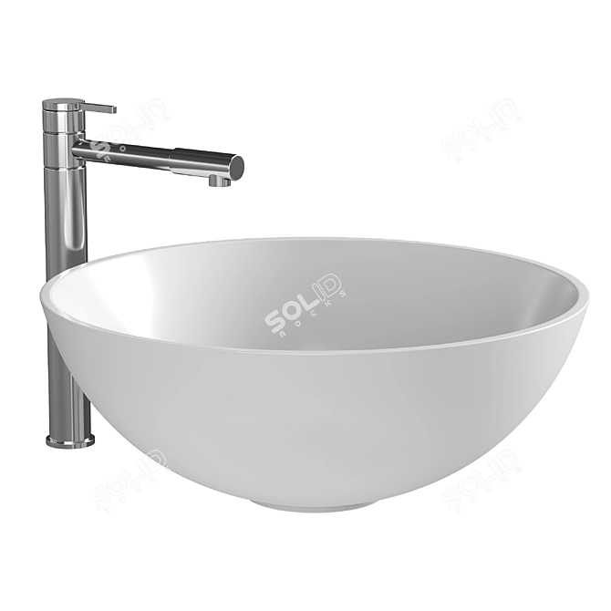 Milano Ron Basin – Solid Elegance 3D model image 3