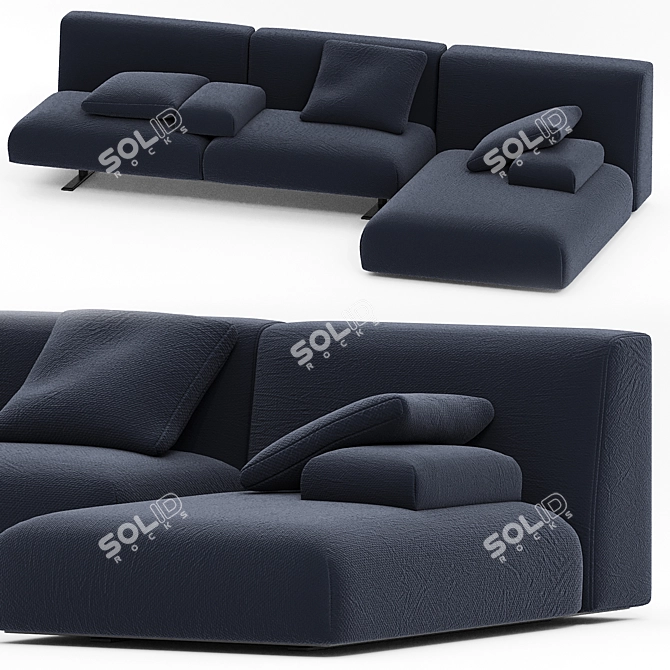 Versatile Paola Lenti Modular Sofa 3D model image 1