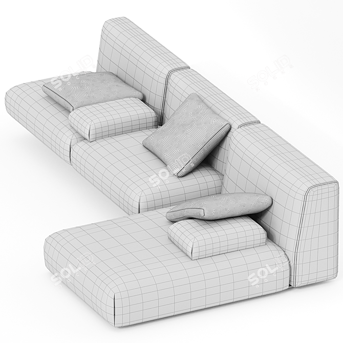 Versatile Paola Lenti Modular Sofa 3D model image 3