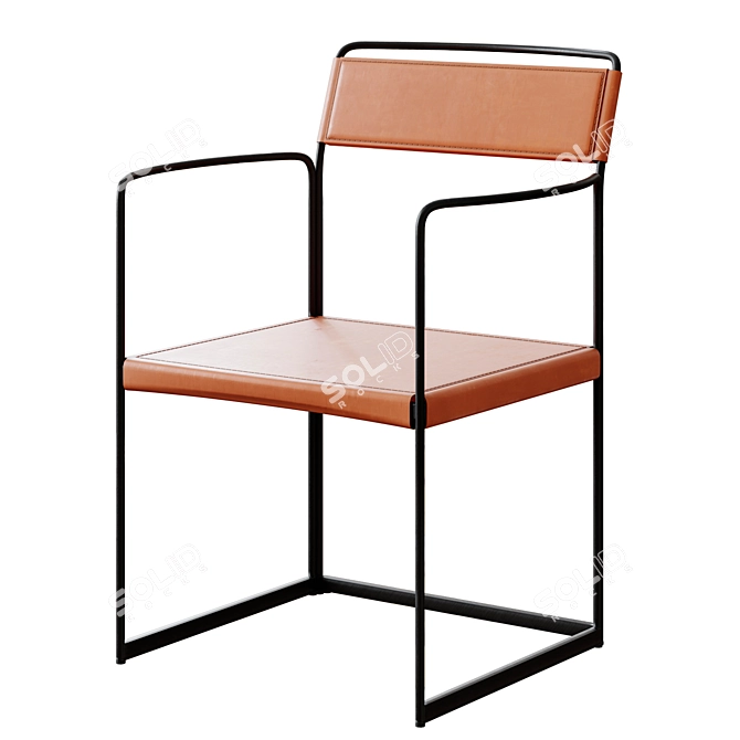 Sleek Alberto Colzani Chair Design 3D model image 1