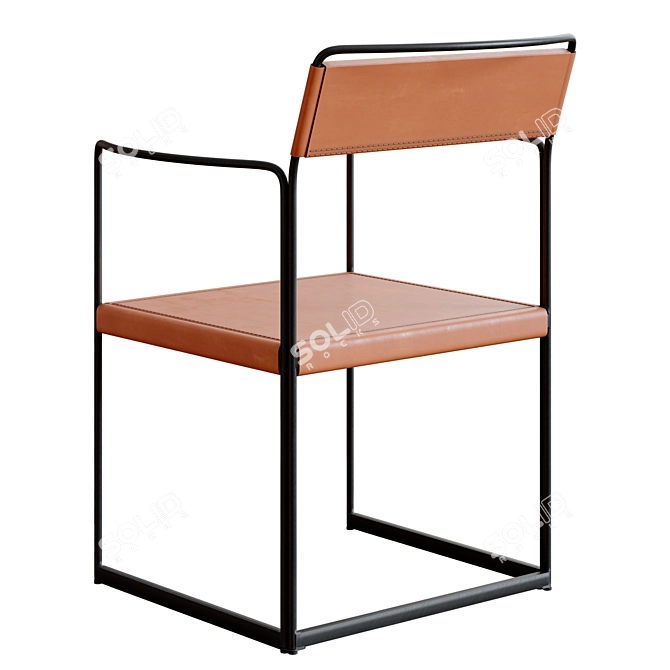 Sleek Alberto Colzani Chair Design 3D model image 3