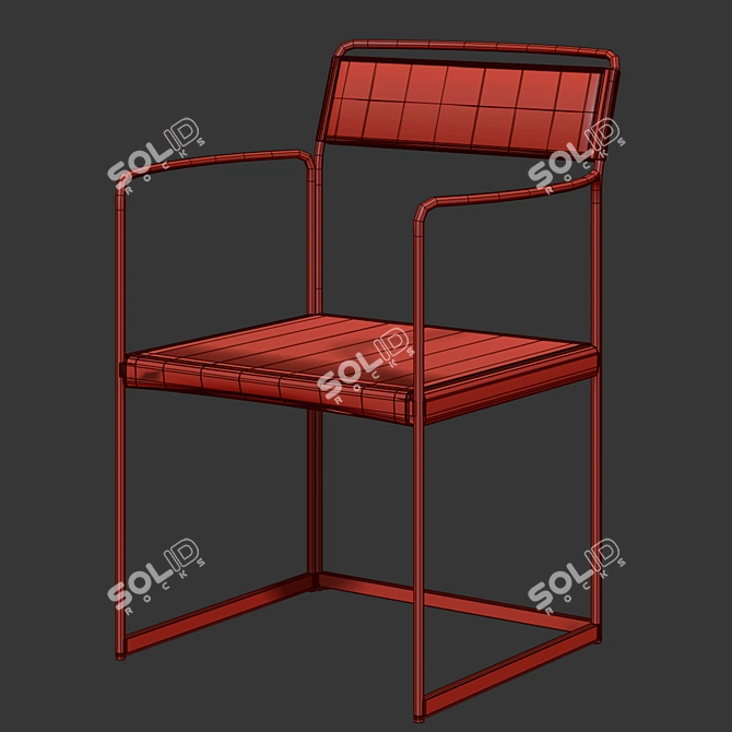 Sleek Alberto Colzani Chair Design 3D model image 4