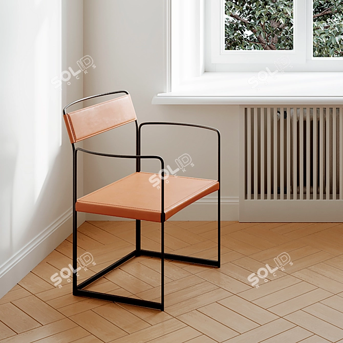 Sleek Alberto Colzani Chair Design 3D model image 5