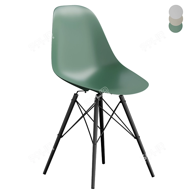 Eames Plastic Chair: Modern Classic 3D model image 1