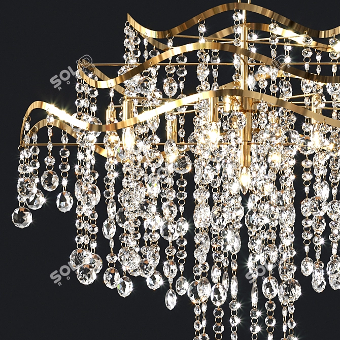 Elegant ISABEL Chandelier 3D model image 2