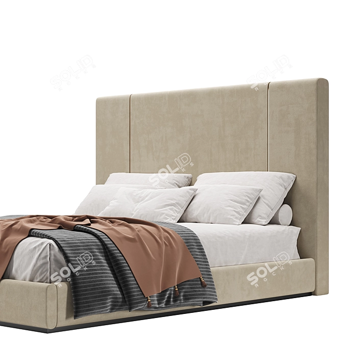  CORIN Bed: Modern Laskasas Style 3D model image 2