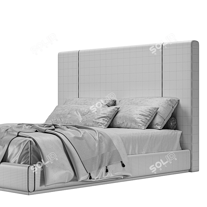  CORIN Bed: Modern Laskasas Style 3D model image 3